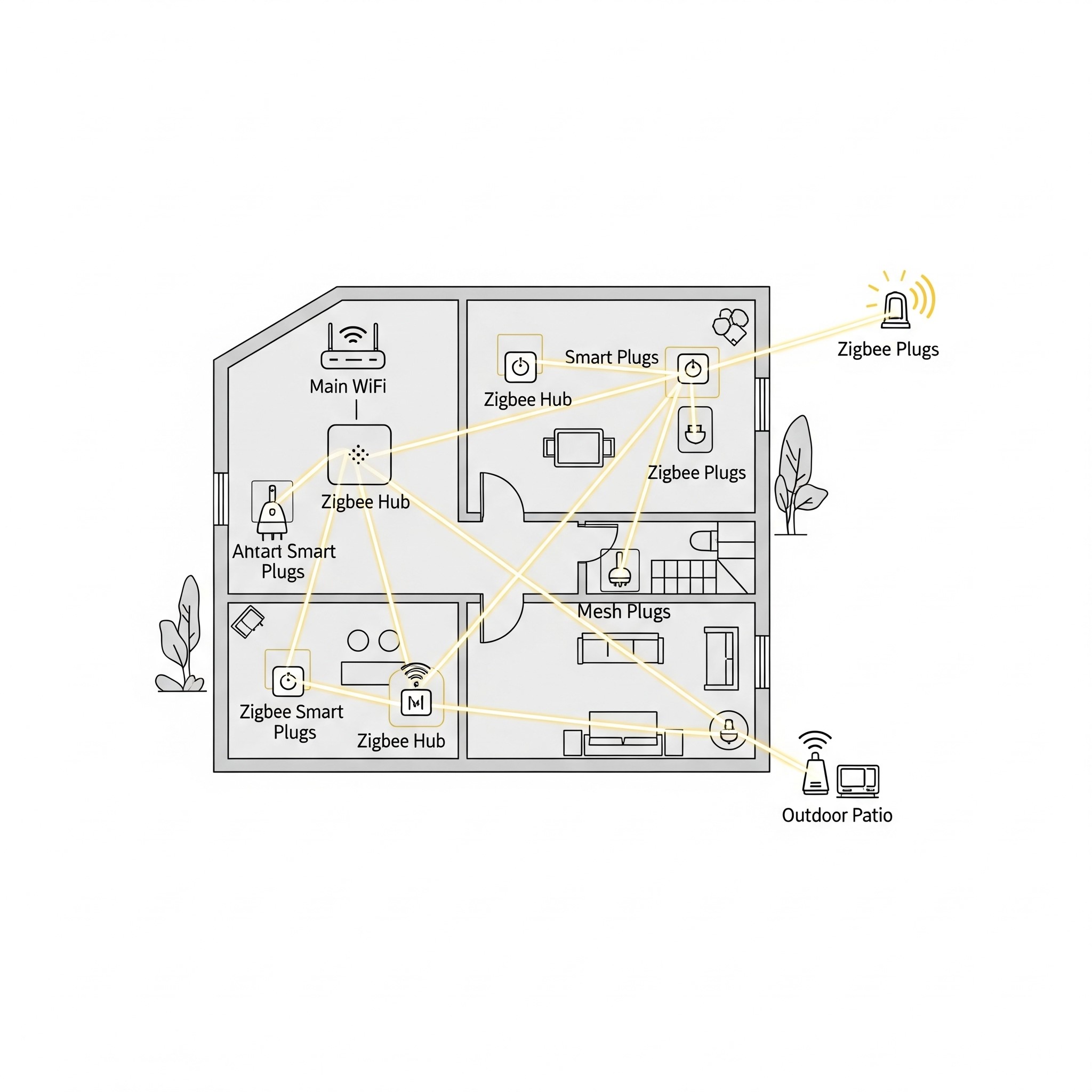 Contactos inteligentes Zigbee