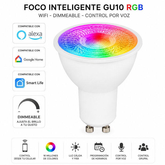 Foco Led WiFi GU10 - Imagen 3