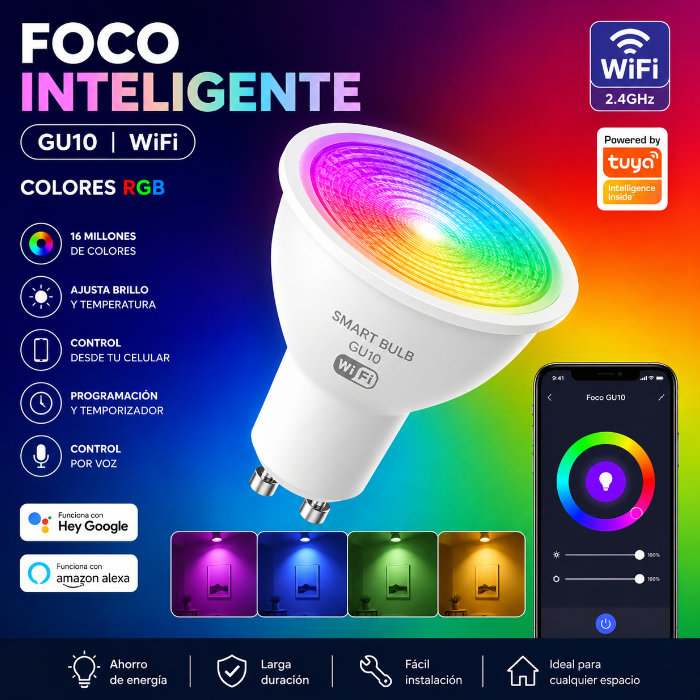 Foco Led WiFi GU10 - Imagen 4