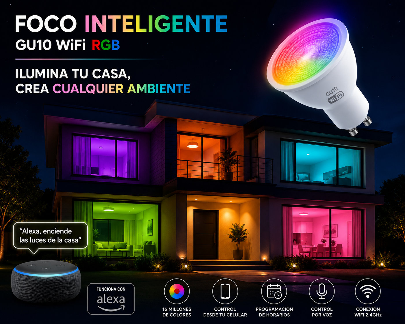 Foco Led WiFi GU10 - Imagen 5
